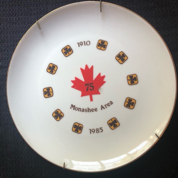 Other - Monashee Area Commemorative 75th Anniversary Decorative Plate - White & Red
